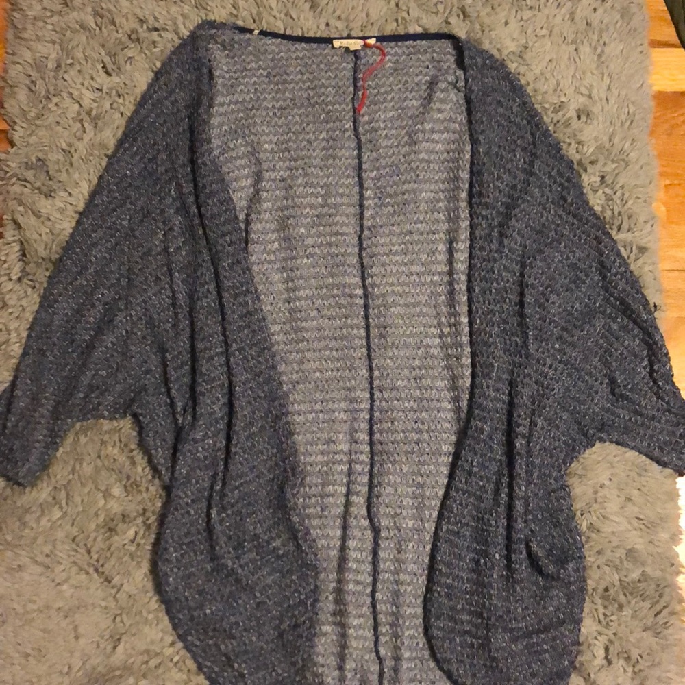 Blue cardigan